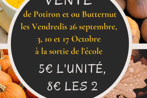 vente de potiron page